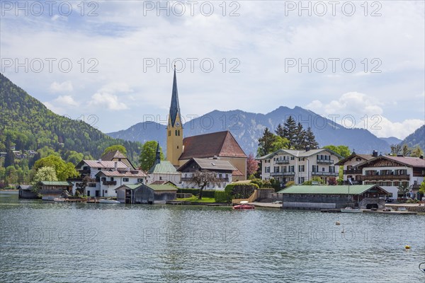 Church of St Laurentius with Tegernsee