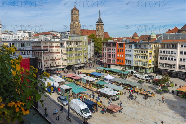 Weekly market on the market square