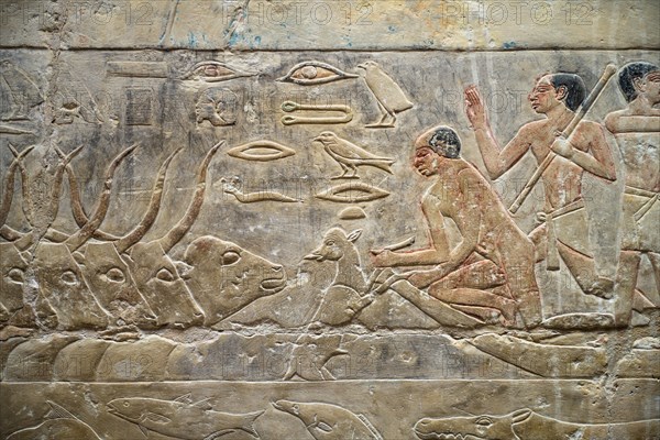 Men in boat on the Nile