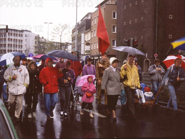 The traditional Easter march