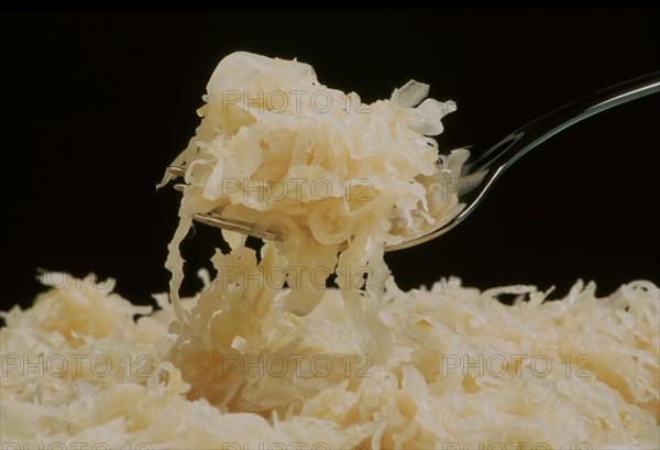 Sauerkraut or sour cabbage is white cabbage or pointed cabbage preserved by lactic acid fermentation