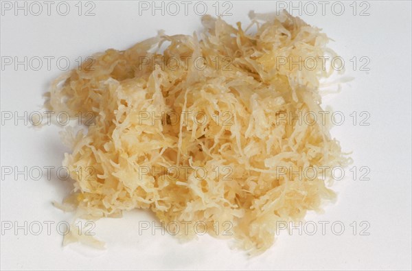 Sauerkraut or sour cabbage is white cabbage or pointed cabbage preserved by lactic acid fermentation