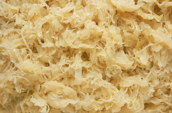 Sauerkraut or sour cabbage is white cabbage or pointed cabbage preserved by lactic acid fermentation