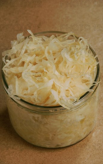 Sauerkraut or sour cabbage is white cabbage or pointed cabbage preserved by lactic acid fermentation