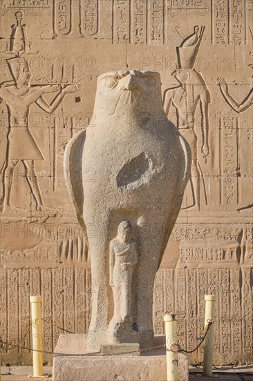 Statue of the god Horus in the form of a falcon