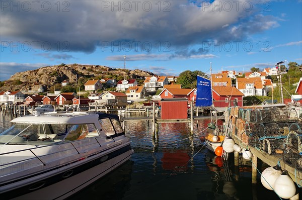 Small fishing village in the evening light