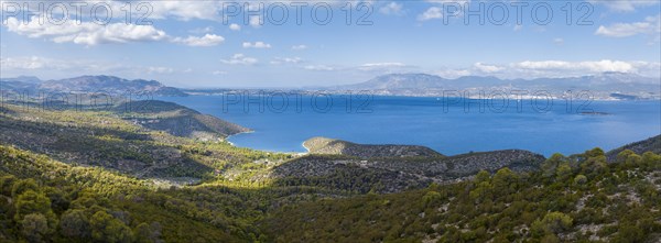 View over sea and landscape