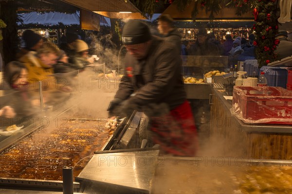 Shish kebab stand at the Christkindlmarkt