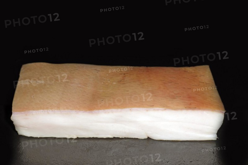 Bacon With Rind Smoked fat back bacon from Iberico pork with rind - Photo12-imageBROKER ...