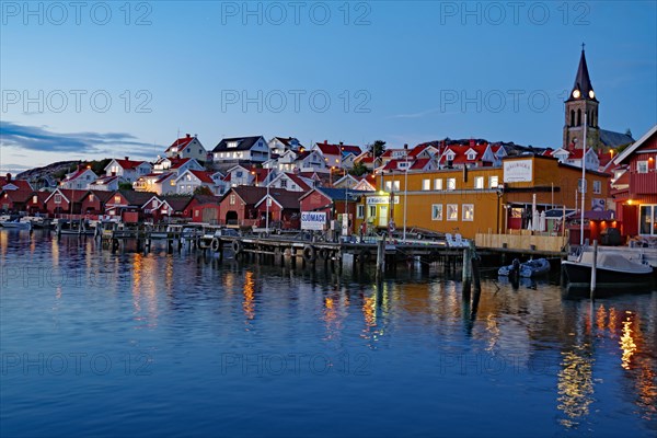 Small fishing village in the evening light