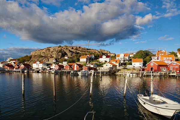 Small fishing village in the evening light