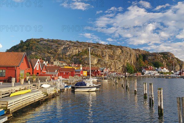 Small fishing village in the evening light