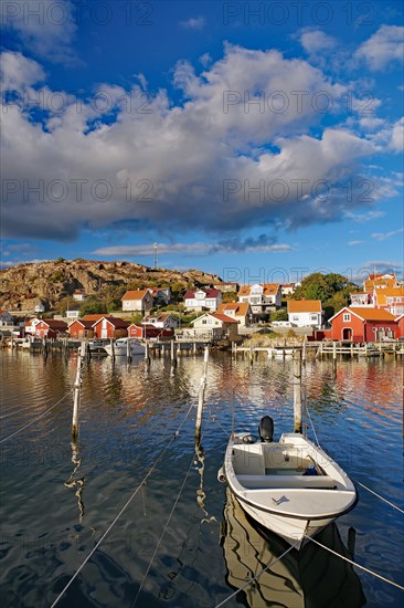 Small fishing village in the evening light