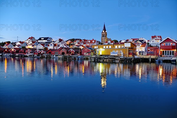 Small fishing village in the evening light