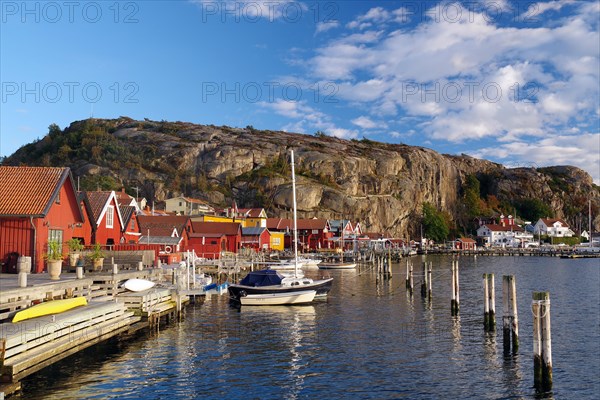 Small fishing village in the evening light