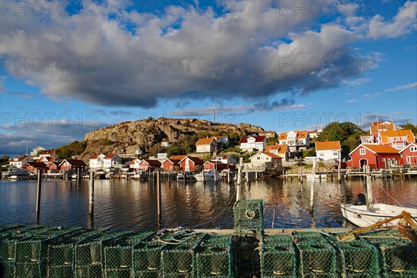 Small fishing village in the evening light