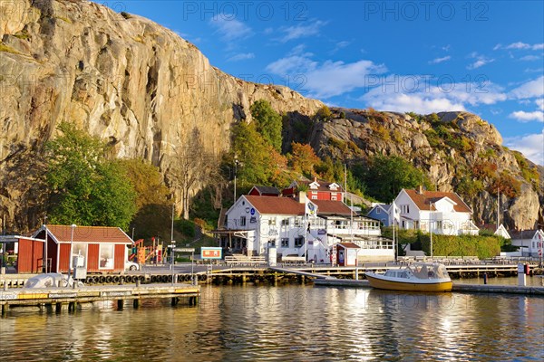 Small fishing village in the evening light