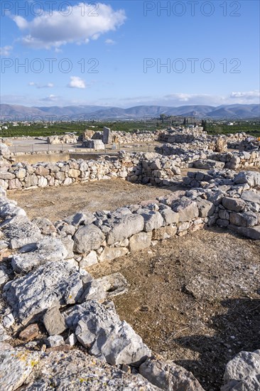 Ruins of the Mycenaean site of Tiryns