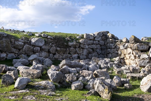 Ruins of the Mycenaean site of Tiryns