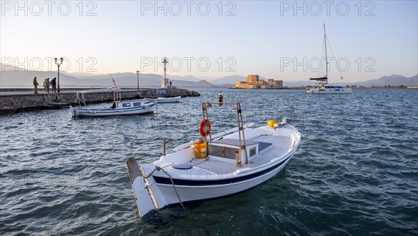 Port of Nafplio with Bourtzi Island Castle