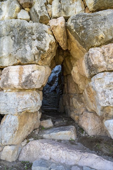 Ruins of the Mycenaean site of Tiryns