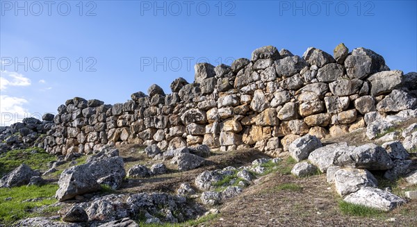 Ruins of the Mycenaean site of Tiryns