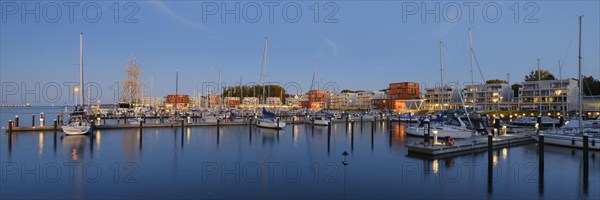 Harbour with sailing ship Passat at Priwall