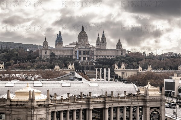 National Museum of Art of Catalonia in Montjuic in Barcelona Spain