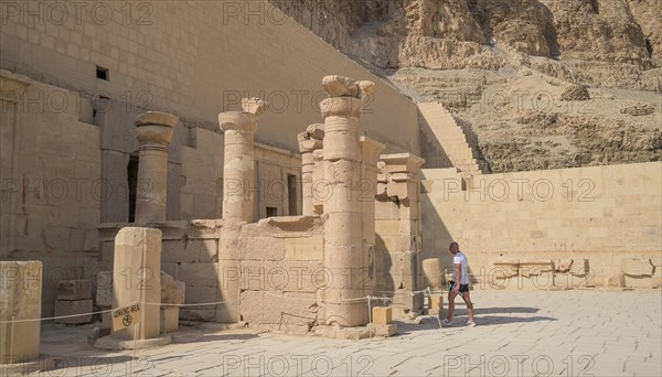 Columns in the courtyard of the second terrace