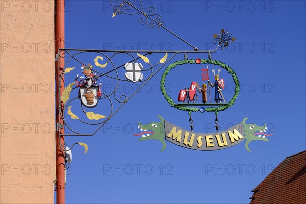 House sign Heimatmuesum at the Old Town Hall