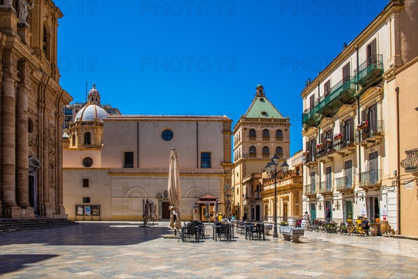 Central Piazza della Repubblica with the Palace of April 7 and the Chiesa Madre