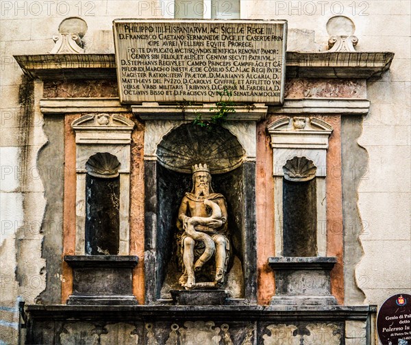 Genius of Palermo is the patron deity of the city