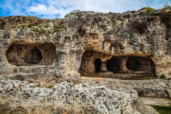 Terrace with images of important deceased carved into the rock