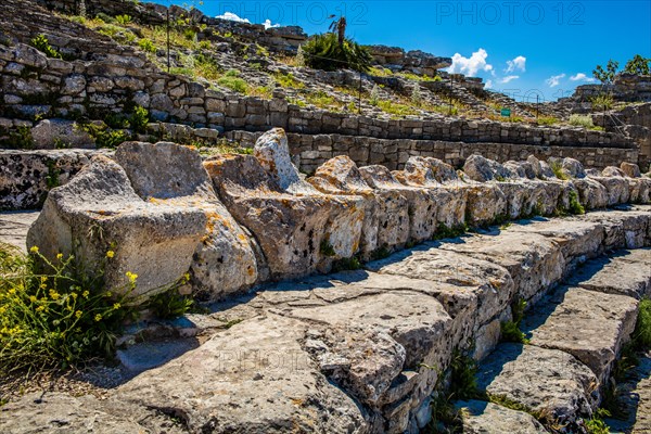 Hellenistic ancient theatre from the 3rd century BC with grandiose panorama