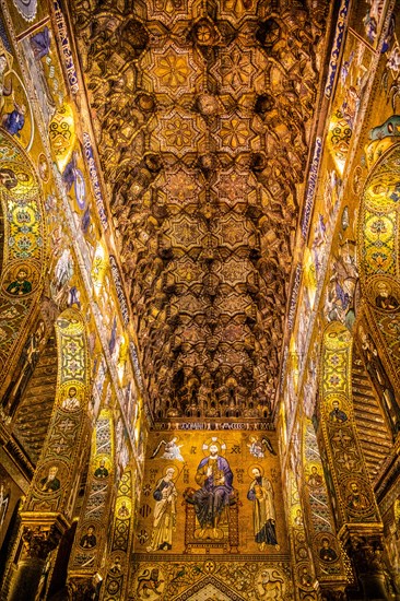 Ceiling with Arabic carvings