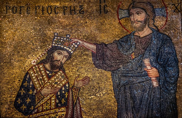 King Roger II is crooned by Jesus