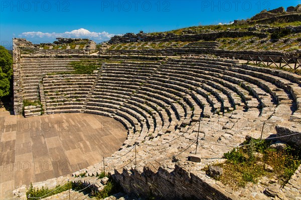 Hellenistic ancient theatre from the 3rd century BC with grandiose panorama