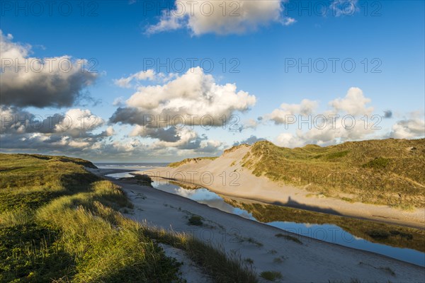 Mouth of the Henne Molleas into the North Sea