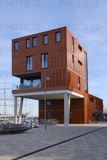 Modern buildings on the promenade