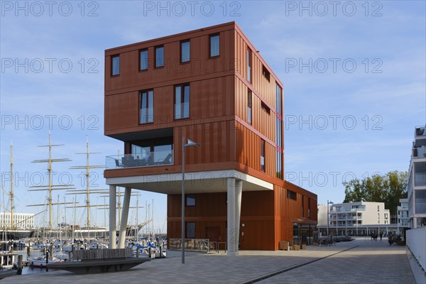 Modern buildings on the promenade