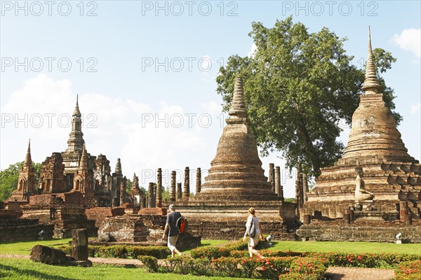 Brick Chedi at Sukothai History Park