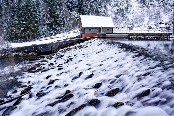 Waterworks in winter