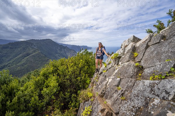 Hiker at Vereda do Larano