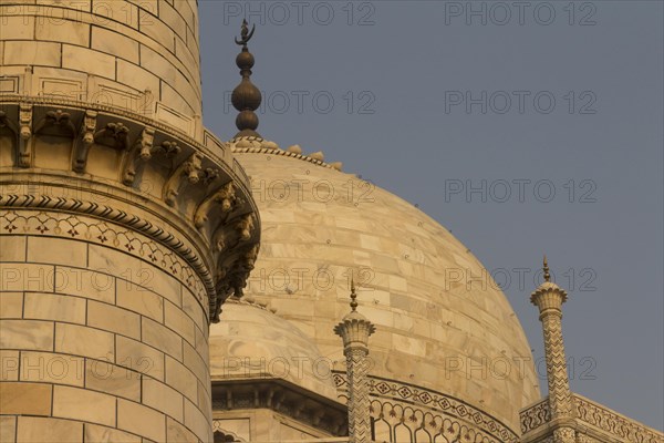 Details of Taj Mahal photographed in the early morning light