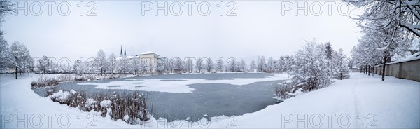 Winter landscape and fresh snow