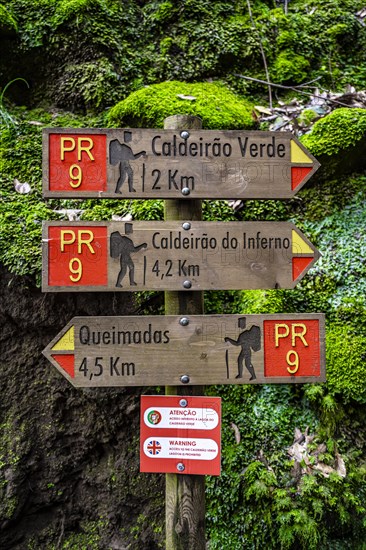 Hiking sign