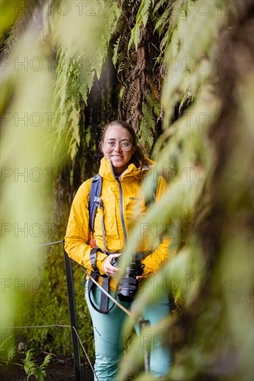 Hiker on a Levada