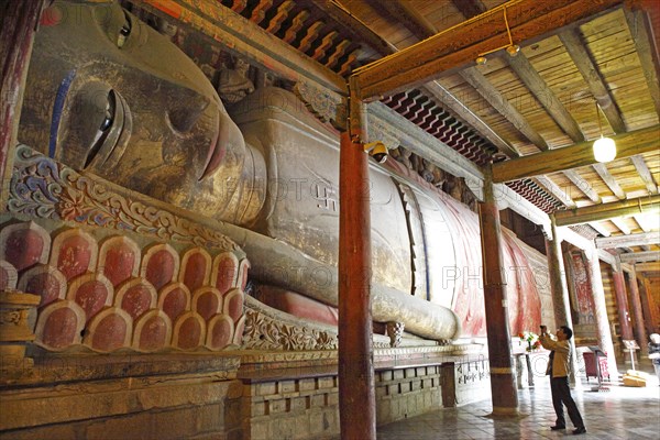 Sleeping Buddha in the Temple of the Great Buddha