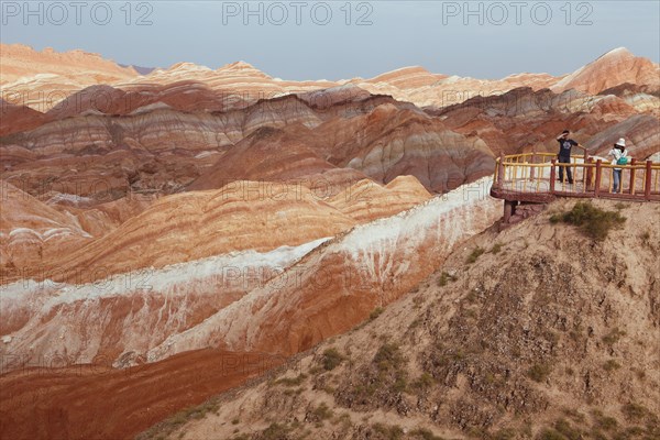 Red Mountains in Danxia Geopark or Red Cloud Park