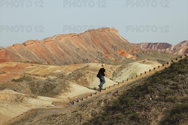 Red Mountains in Danxia Geopark or Red Cloud Park